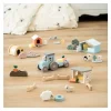 Tracto de Madera Tiny Farm Dotti Azul