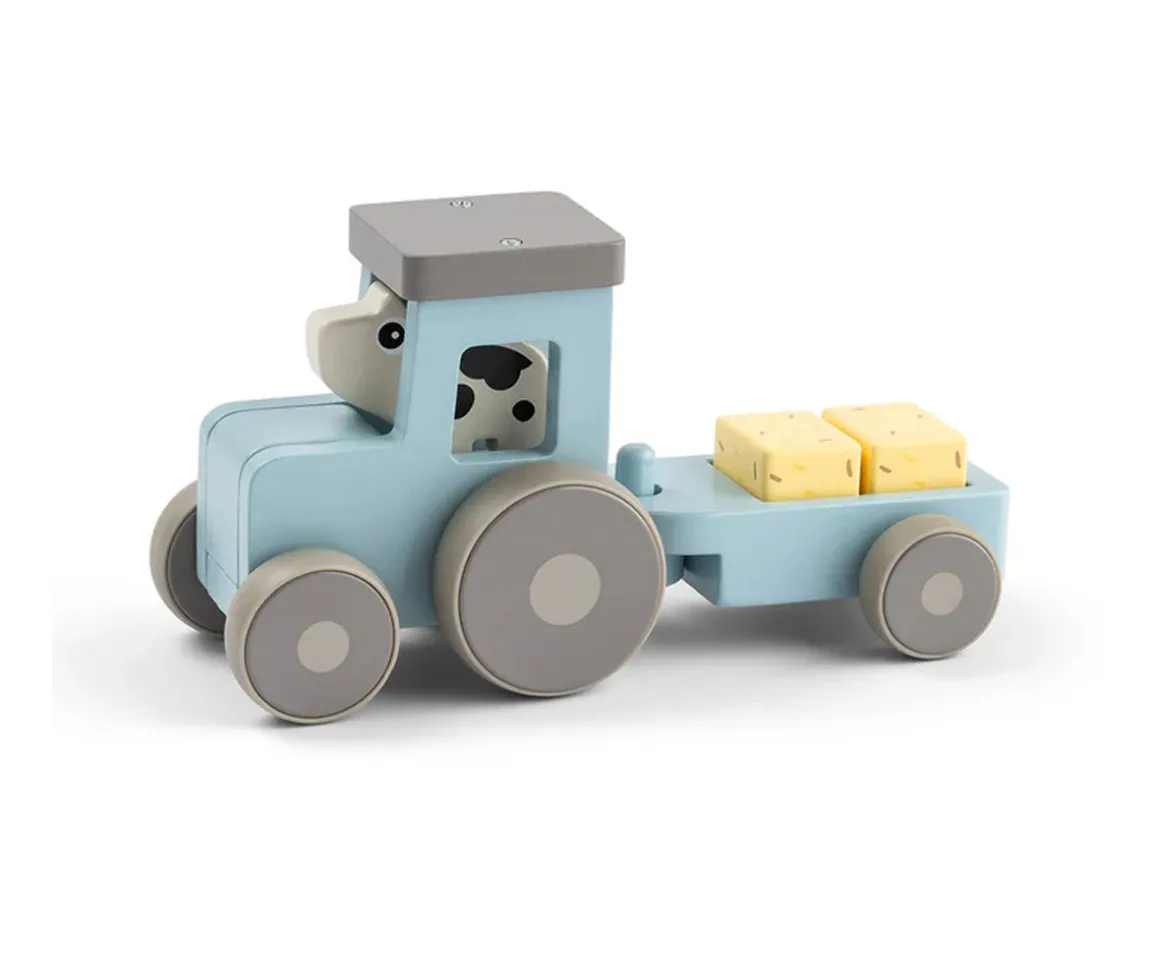 Tracto de Madera Tiny Farm Dotti Azul