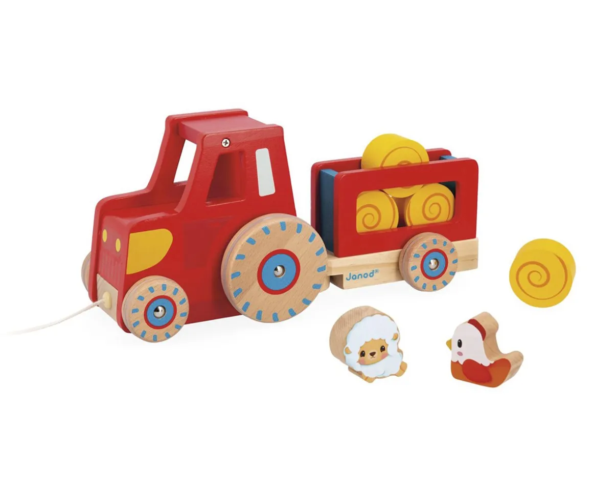 Tractor con Cuerda de Arrastre