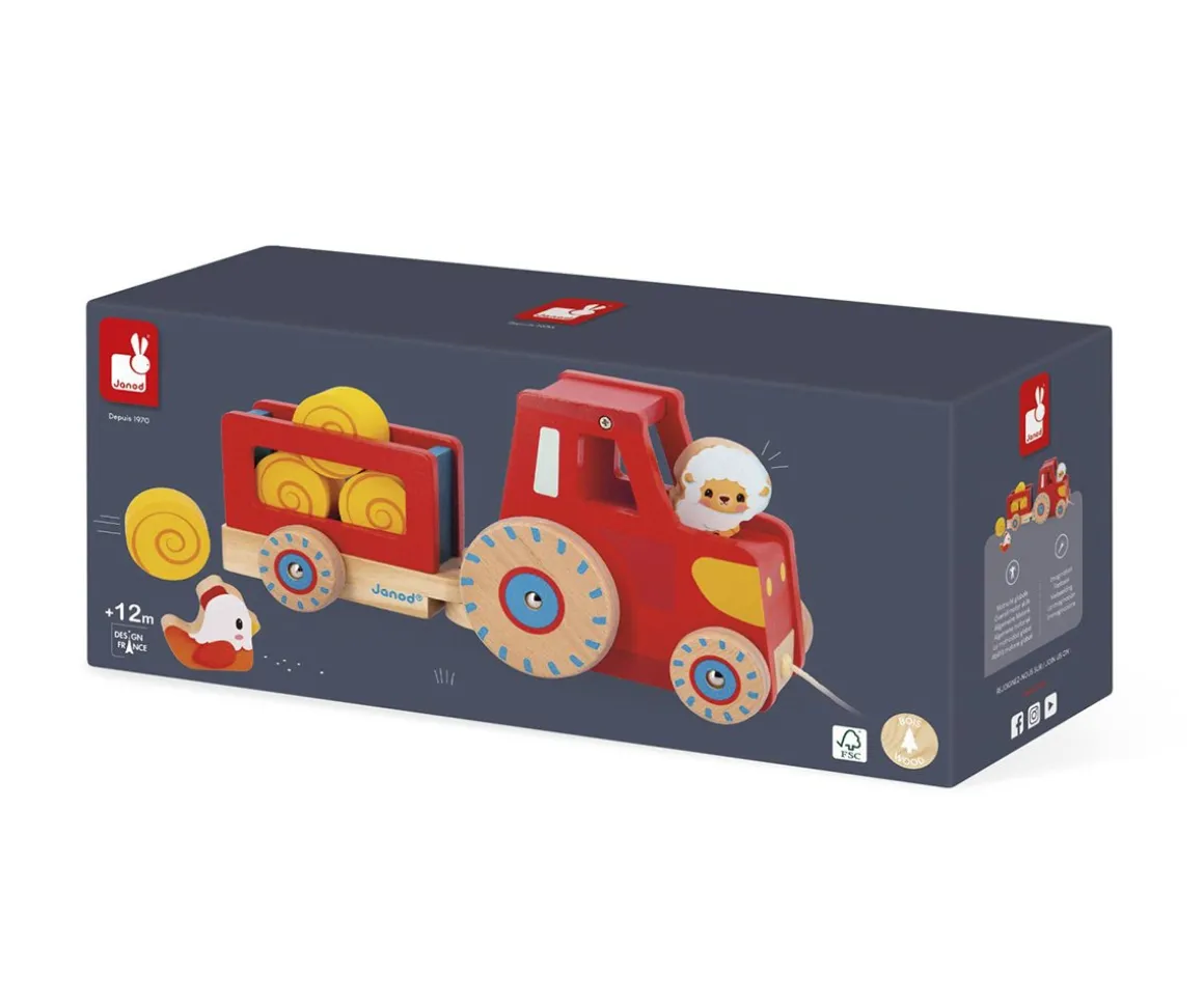 Tractor con Cuerda de Arrastre