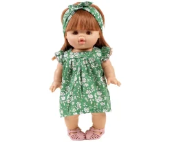 Vestido y Diadema Ida Liberty Capel Verde Émile & Ida para Muñecos Gordis
