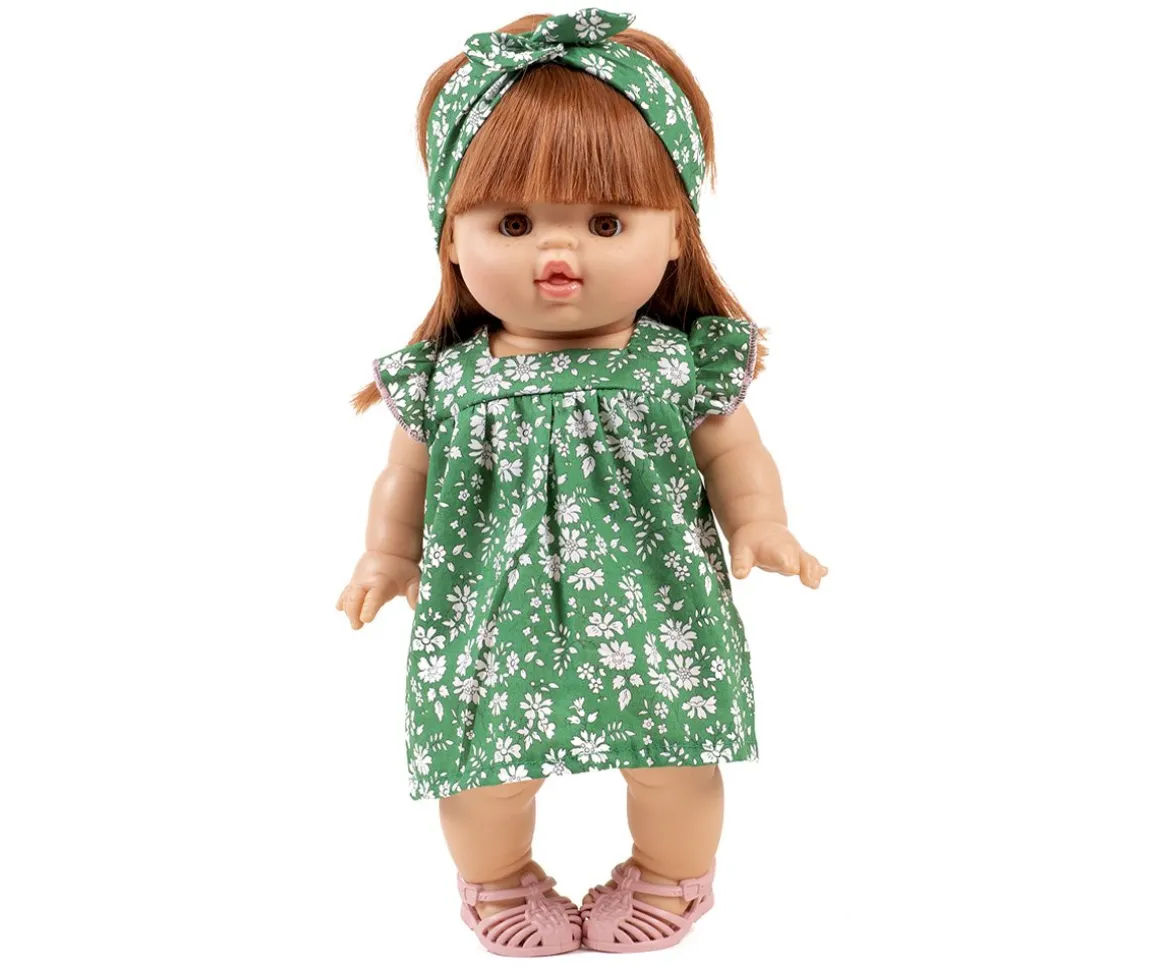 Vestido y Diadema Ida Liberty Capel Verde Émile & Ida para Muñecos Gordis